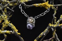 Image 2 of Dead Good Nature scene and amethyst chunky steel necklace