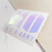 Image 1 of BTS + ARMY Logo Vinyl Decal Set