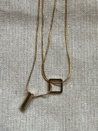 Image 1 of Stainless Steel Necklace Geometric Multilayer 