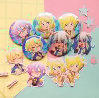 Image 1 of Vocaloid buttonspins & stickers