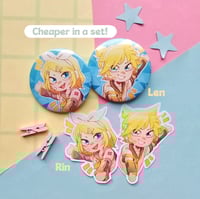 Image 5 of Vocaloid buttonspins & stickers