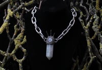 Image 2 of Dead Good jackdaw claw and moonstone amulet 