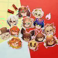 Image 1 of Genshin Impact Pyro Stickers