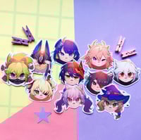 Image 1 of Genshin Impact Electro Stickers