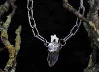 Image 2 of Dead Good fox tooth and quartz necklace 