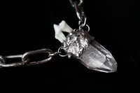 Image 1 of Dead Good fox tooth and quartz necklace 