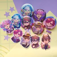 Image 1 of Vtuber stickers & buttonpins (only available in the online stores)