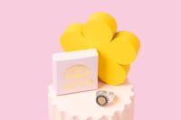 Image 3 of Sterling Silver Signet Ring With Golden Sun