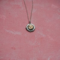 Image 2 of Sterling Silver Pendant with Golden Sun