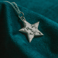 Image 1 of Star Man Pendant in Sterling Silver