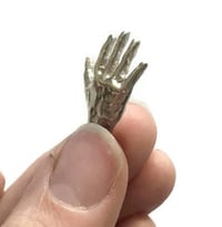 Image 1 of Little Hand Shaped Pendant in Solid Silver