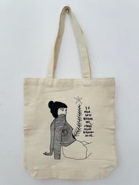 Image 1 of Tote bag  y si nada en mi germina with poem