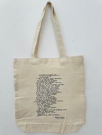 Image 2 of Tote bag  y si nada en mi germina with poem