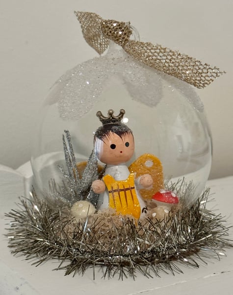 Image of Tiny Angel Glass Dome Decor