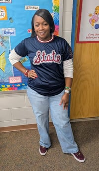 SC STATE RETRO BASEBALL BATTING  TEE
