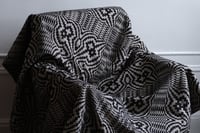 Image 1 of Commission Only—Cotton Coverlet in Floating Wave Angel Overshot 