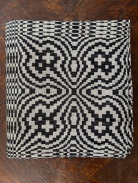 Image 2 of Commission Only—Cotton Coverlet in Floating Wave Angel Overshot 