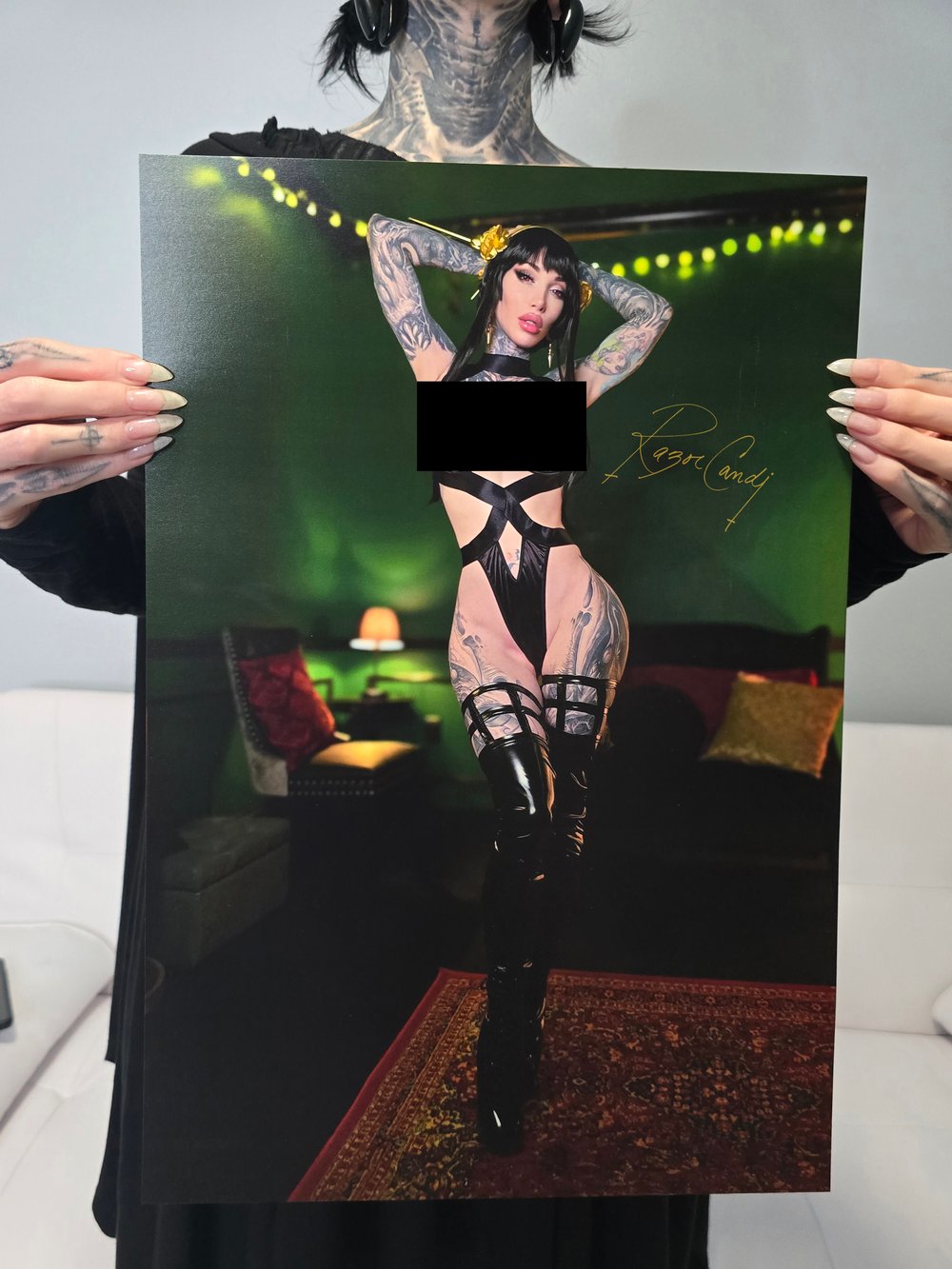 YOR FORGER  12"x18" signed nsfw poster