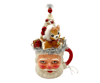 Santa Mug with Retro Reindeer