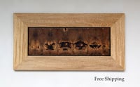 Image 1 of Wall Art, scrap wood. "Forest eyes" by R3.