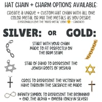 Image 2 of CHAINS + CHARMS Customizable Accessories for YESHUA Trucker HAT