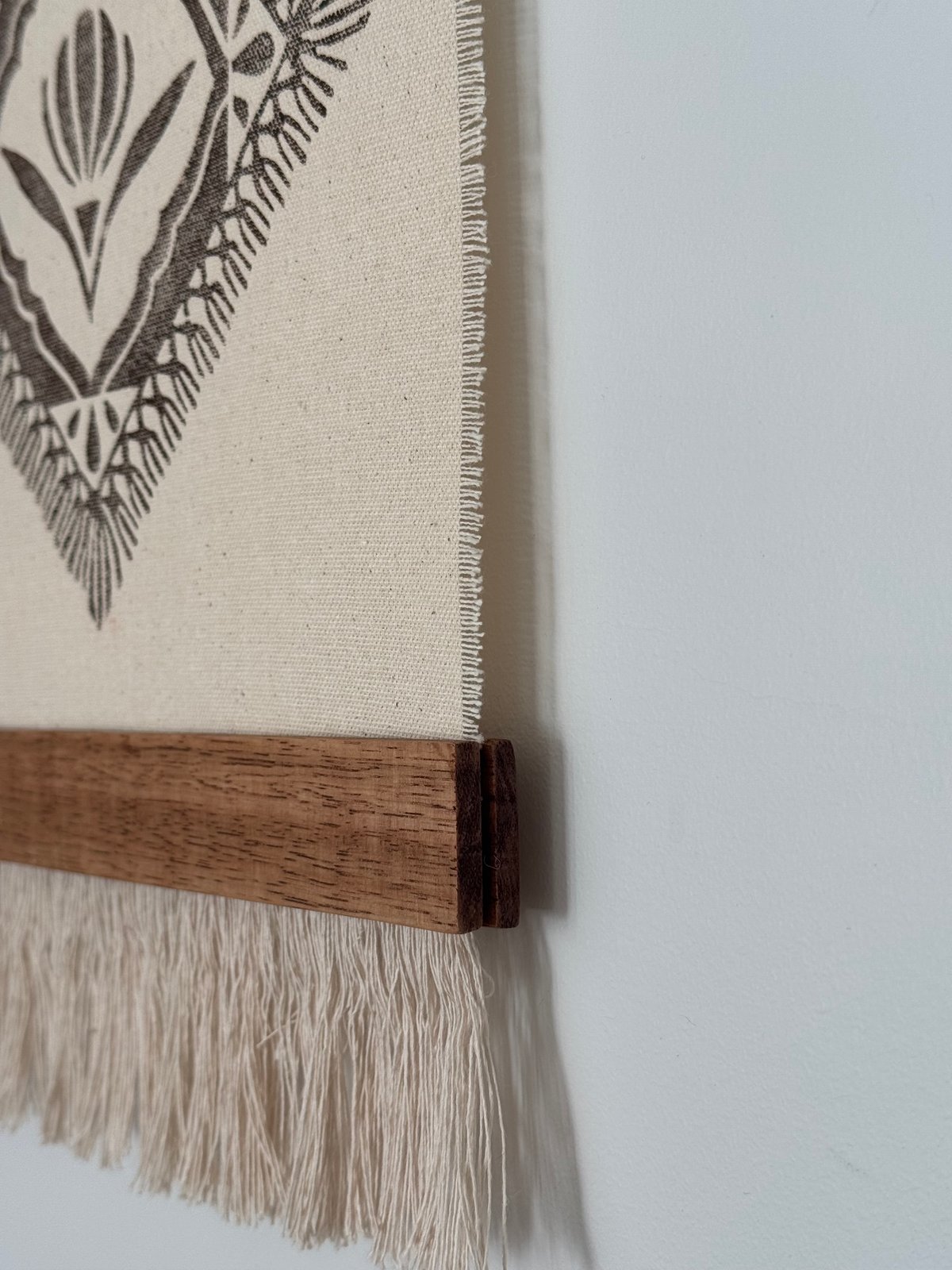 brown tapestry hanging