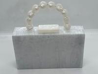 White acrylic handbag