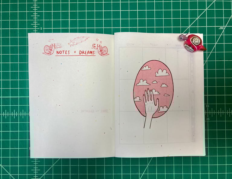 Risograph Snail Planner - With Custom Covers Image 4