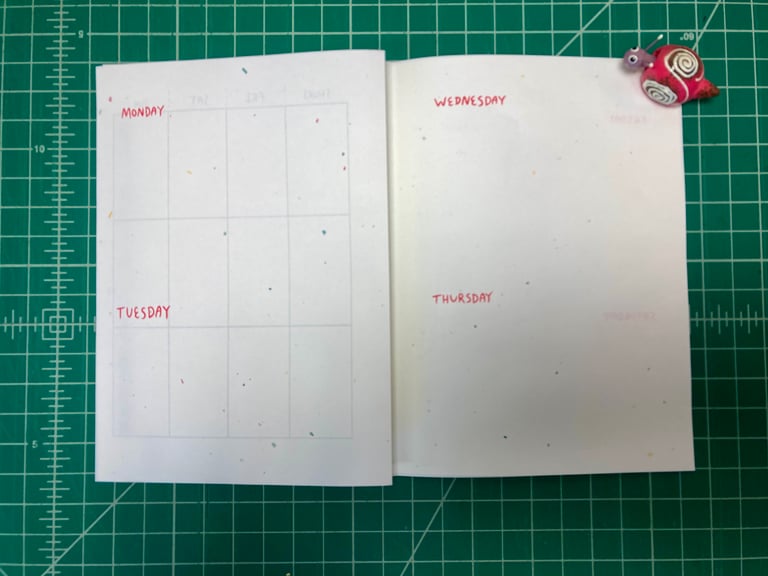 Risograph Snail Planner - With Custom Covers Image 3