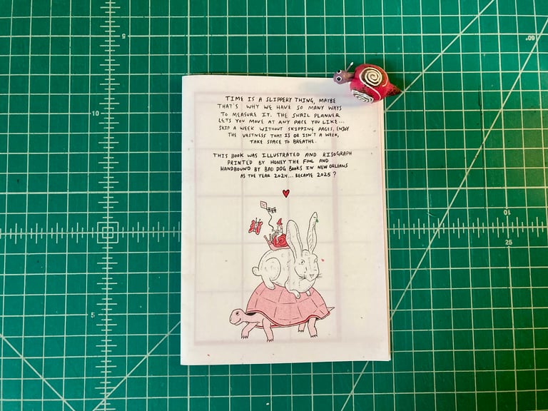 Risograph Snail Planner - With Custom Covers Image 5