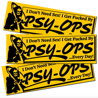 PSY-OPS BUMPER STICKER