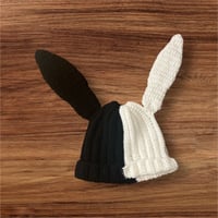 Image 1 of Cozy Tiktok Inspired Bunny Ear Beanie 