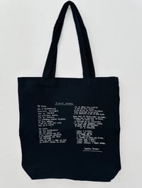 Image 2 of Black canvas Planta humana tote bag