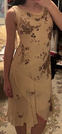 Image 10 of sequinned silk dress