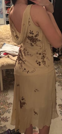 Image 12 of sequinned silk dress