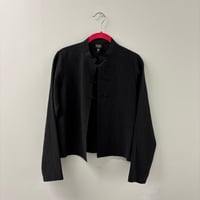 Image 1 of silk mandarin collar blouse