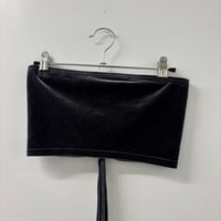 Image 2 of 90s velvet tube top 