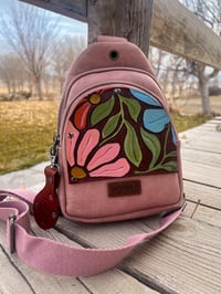 Image 1 of Groovy Floral Wrangler Bag in Cotton Candy