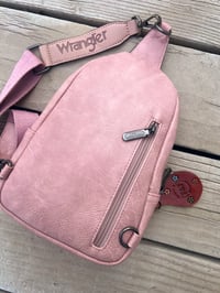 Image 4 of Groovy Floral Wrangler Bag in Cotton Candy