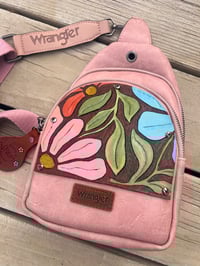 Image 5 of Groovy Floral Wrangler Bag in Cotton Candy