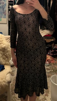 Image 7 of 90s scoop lace dress
