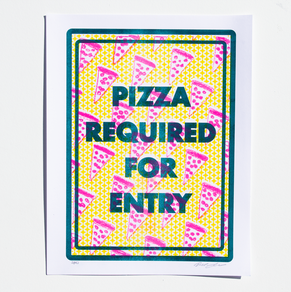 Image of Pizza Required For Entry