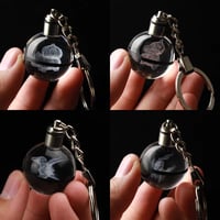 Image 1 of  Crystal Pokeball Keychain
