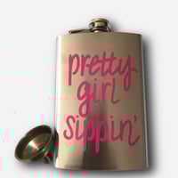 Pretty Girl Sippin’ Flask