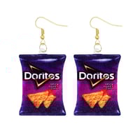 Doritos Purple Earrings