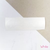 Image 4 of Handwritten "black swan" Decal