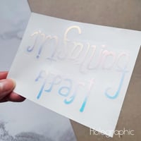 Image 3 of I feel fantastic / I'm falling apart ambigram decal