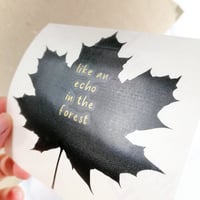 Image 3 of "Life goes on" leaf decal 