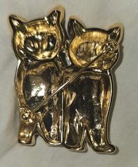 Image 2 of Enamel Cat Brooch 