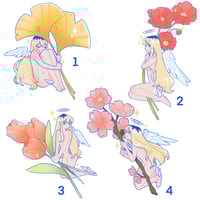 Image 1 of Angel x Flowers - Stickers